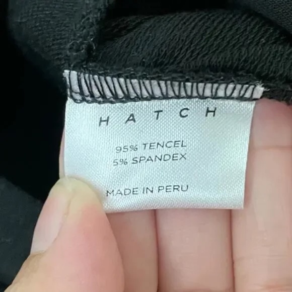 Hatch Maternity Jumpsuit Womens Size 1 Small Black Nurse to Errands Knit Jogger - Picture 7 of 8